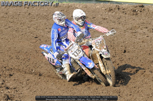 2009-10-04 Franciacorta - Motocross delle Nazioni 1310 Final B - Nenad Sipek - Yamaha 450 CRO